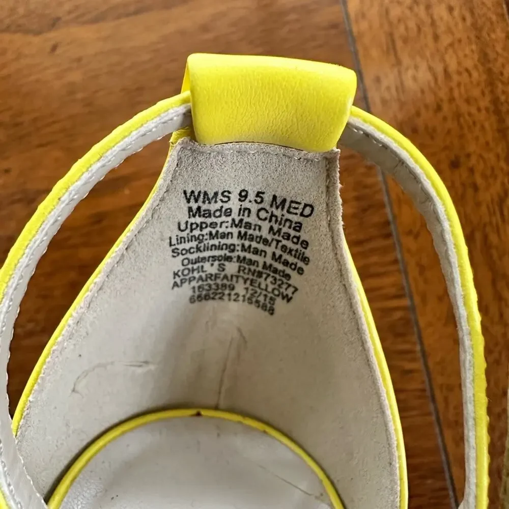 Apt. 9 women’s yellow sling 4” heels